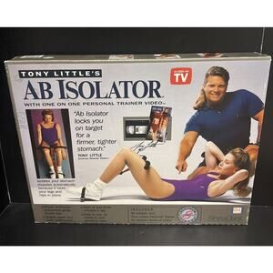 Tony Little’s Ab Isolator Workout 100% Complete VHS VCR tape Instructions Unused